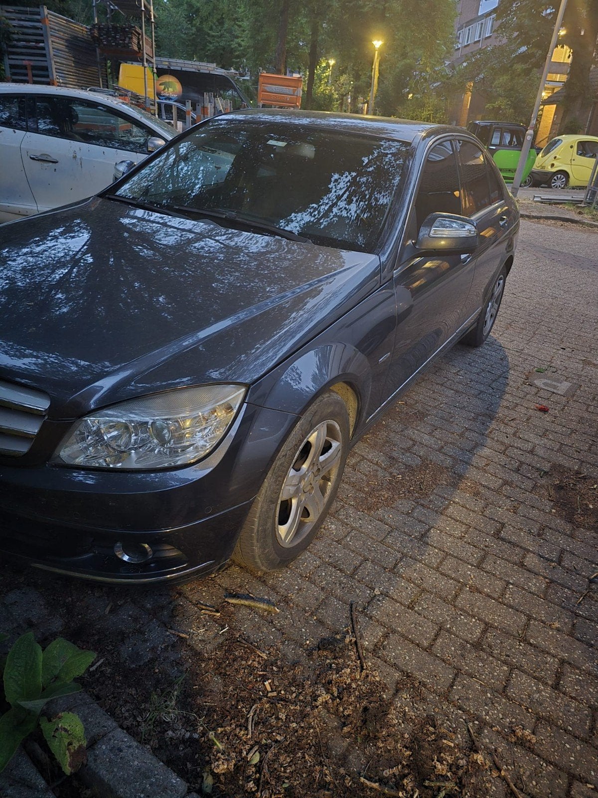 Mercedes-Benz C-Klasse 2.2 CDI C220 Sedan AUT 2007 Grijs, Auto's, Mercedes-Benz, Automaat, 1800 kg, 4 cilinders, 1505 kg