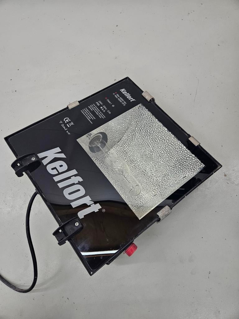 Kelfort HQIT 400W Bouwlamp - Krachtige Verlichting, Ophalen, Gebruikt, 200 tot 500 watt, Lamp met armatuur