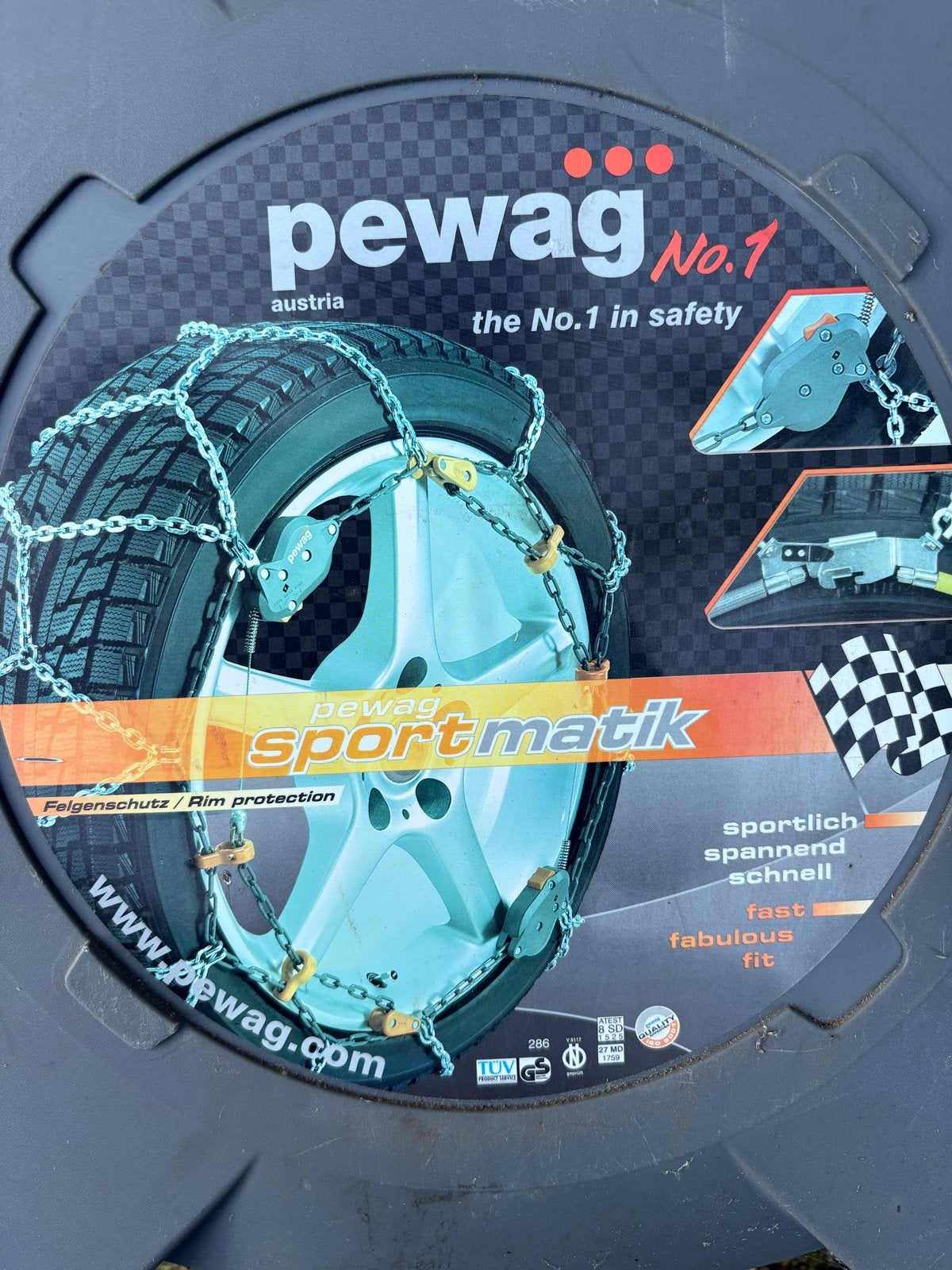 Pewag Sportmatik SMX 75 Sneeuwkettingen, Ophalen, Zo goed als nieuw