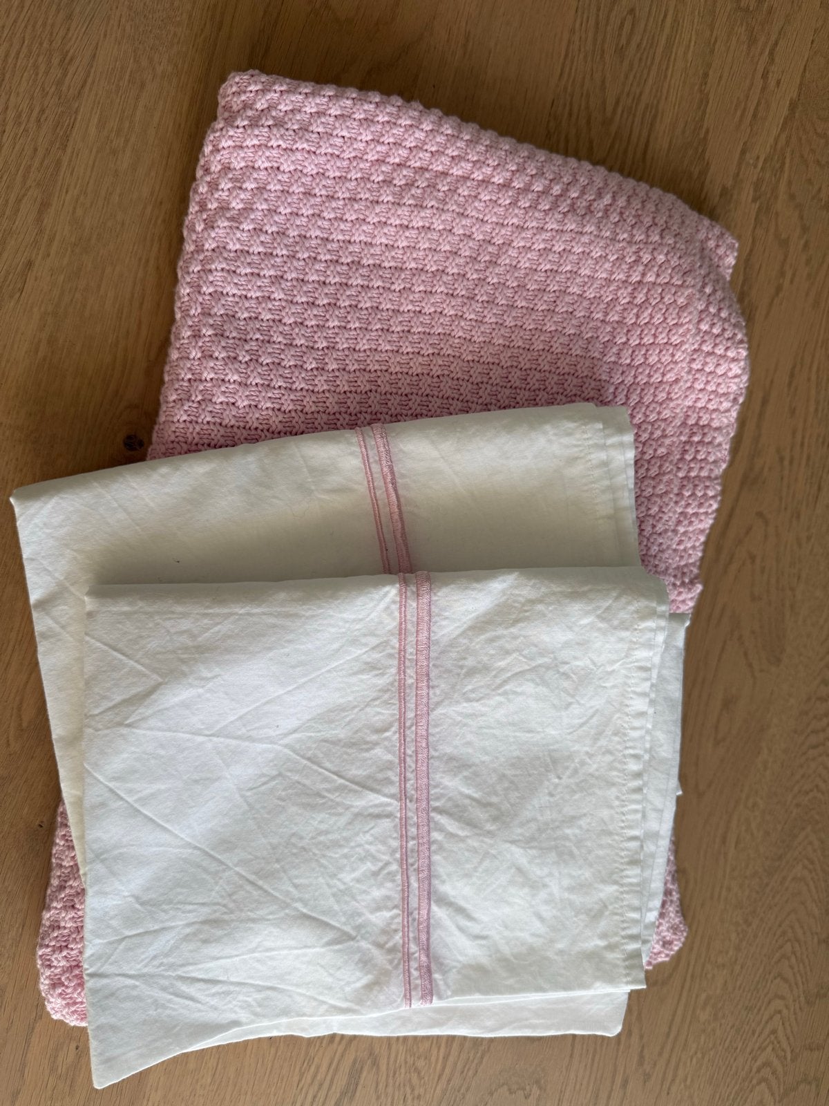 Dekentje en 2 lakens Little Naturals by Jollein (wiegje), Ophalen, Meisje, Roze, Deken of Dekbed