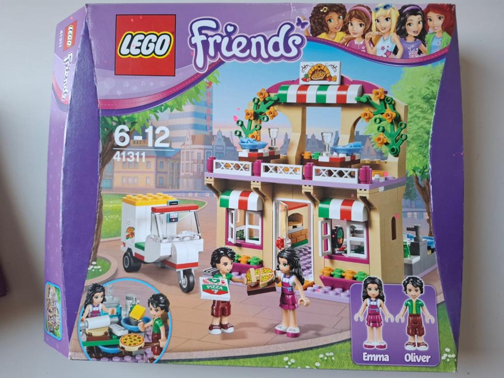 Lego Friends Pizzeria 41311 compleet met boekje en doos, Lego, Friends, Ophalen of Verzenden, Zo goed als nieuw