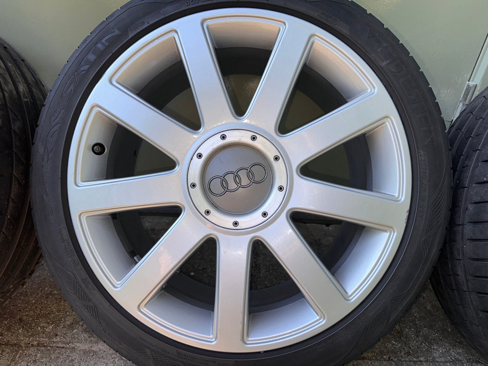 Originele Audi A4 b7 velgen 18 inch! Incl vredestein zomer!, Auto-onderdelen, Banden en Velgen, Ophalen, 18 inch, Velg(en), Zomerbanden