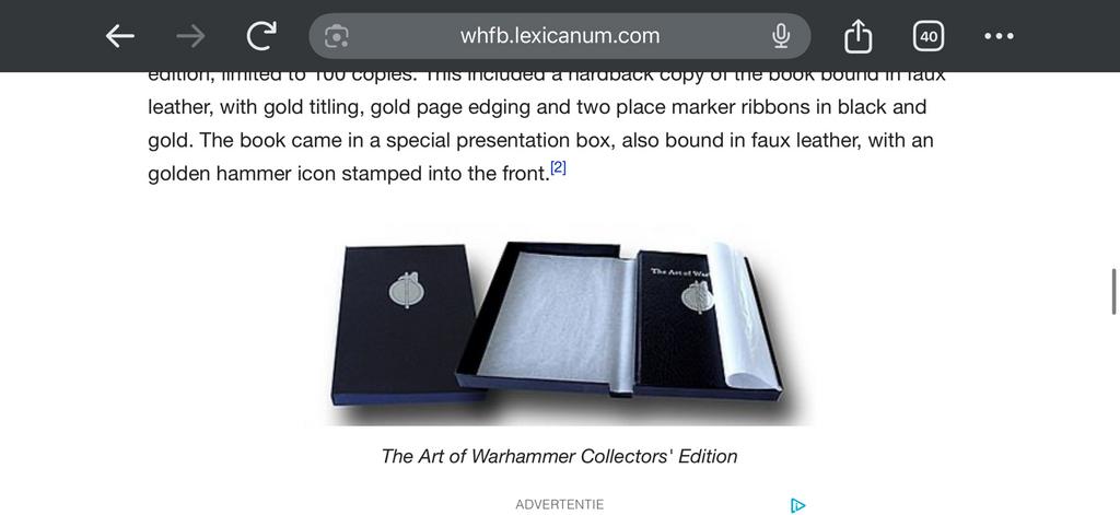 Gezocht - Art of Warhammer Collector’s Edition, Hobby en Vrije tijd, Wargaming, Verzenden, Zo goed als nieuw