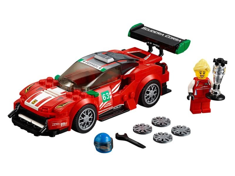 Lego Speed Champions - Ferrari 488 - 75886, Compleet, Lego, Zo goed als nieuw, Complete set