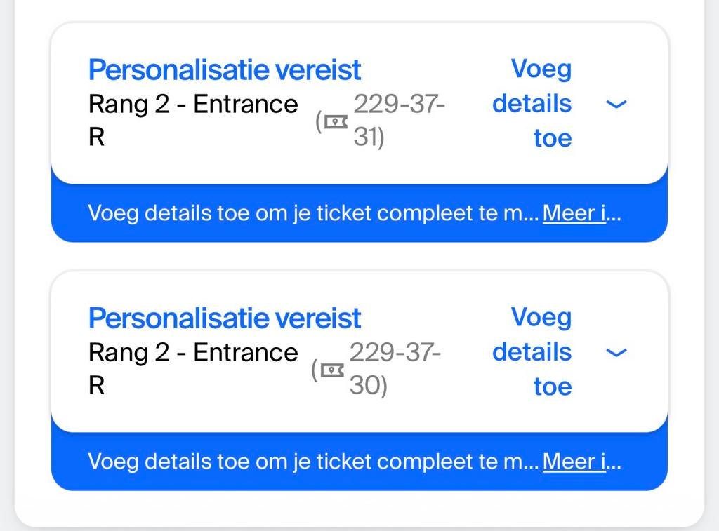 2 tickets Kanye West – GelreDome 6 juni (2e ring), Tickets en Kaartjes, Twee personen