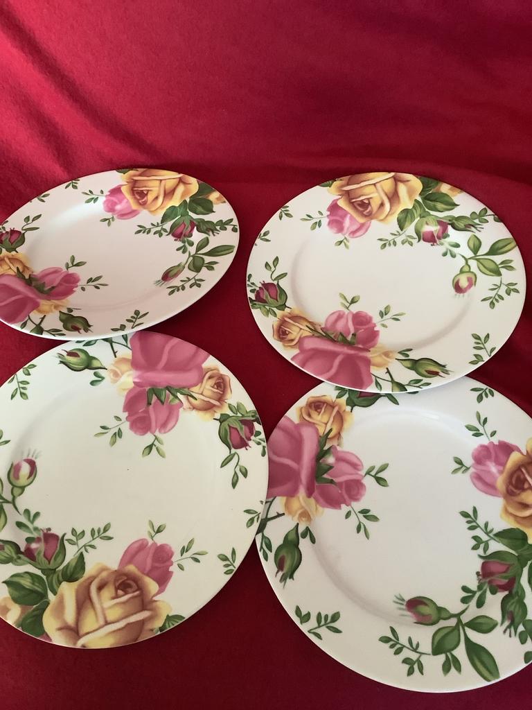 4 ontbijtborde Royal Albert, Antiek en Kunst, Ophalen of Verzenden