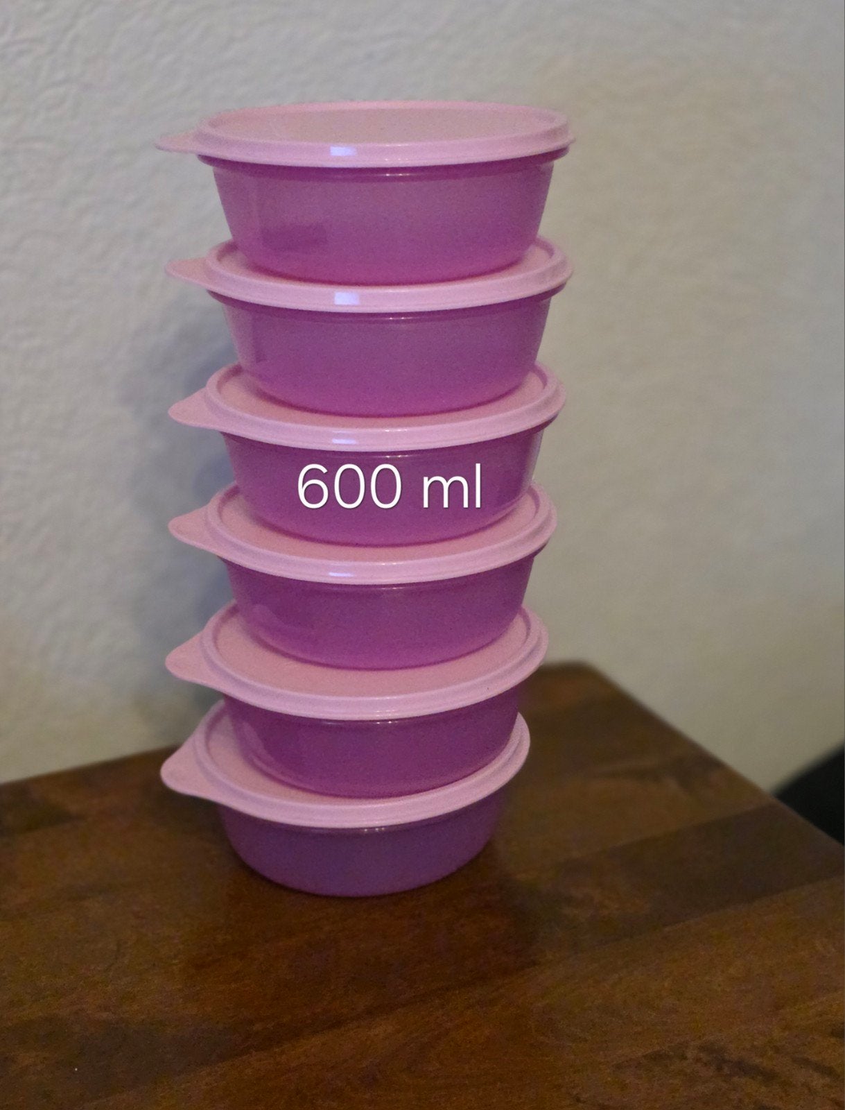 Tupperware Ruimteschaaltjes 600 ml - Set van 6, Bewaardoos, Nieuw, Ophalen of Verzenden, Paars