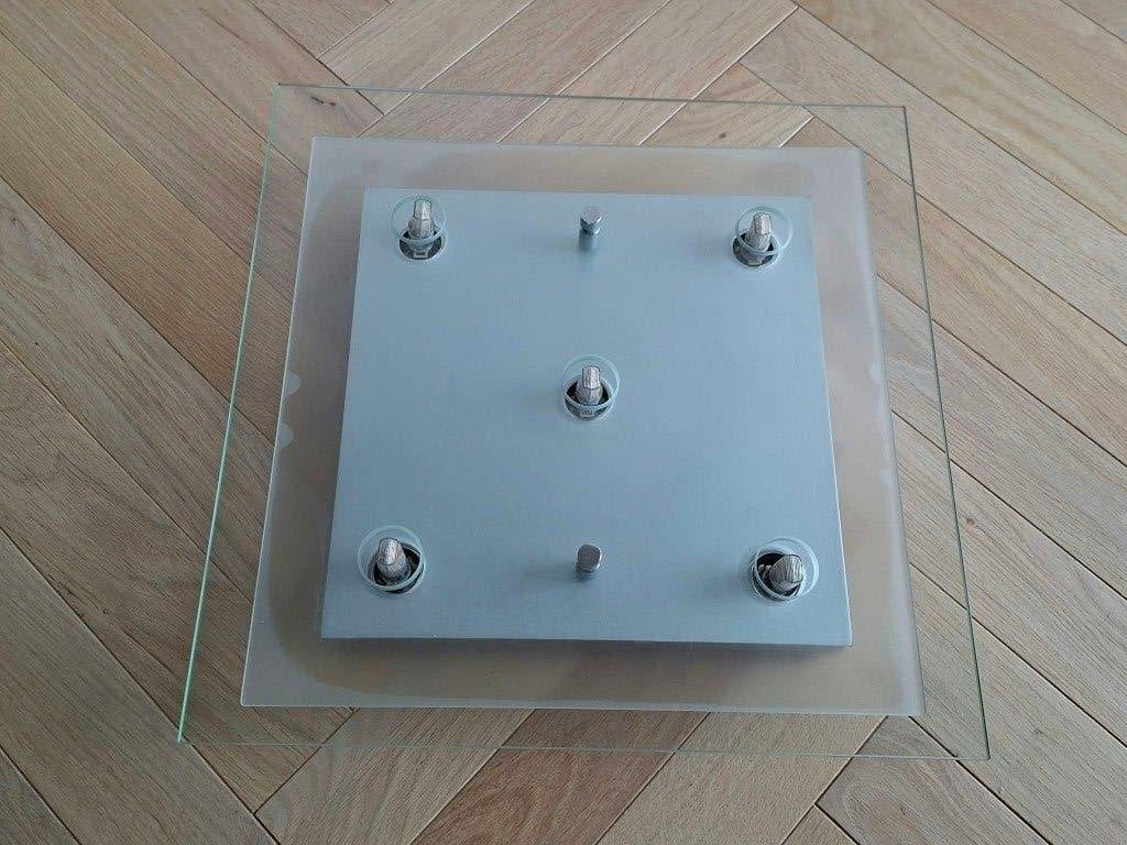 Design plafondlamp met 5 lichtpunten 38 x 38 cm, Gebruikt, Inclusief lichtbron, Modern, GU10