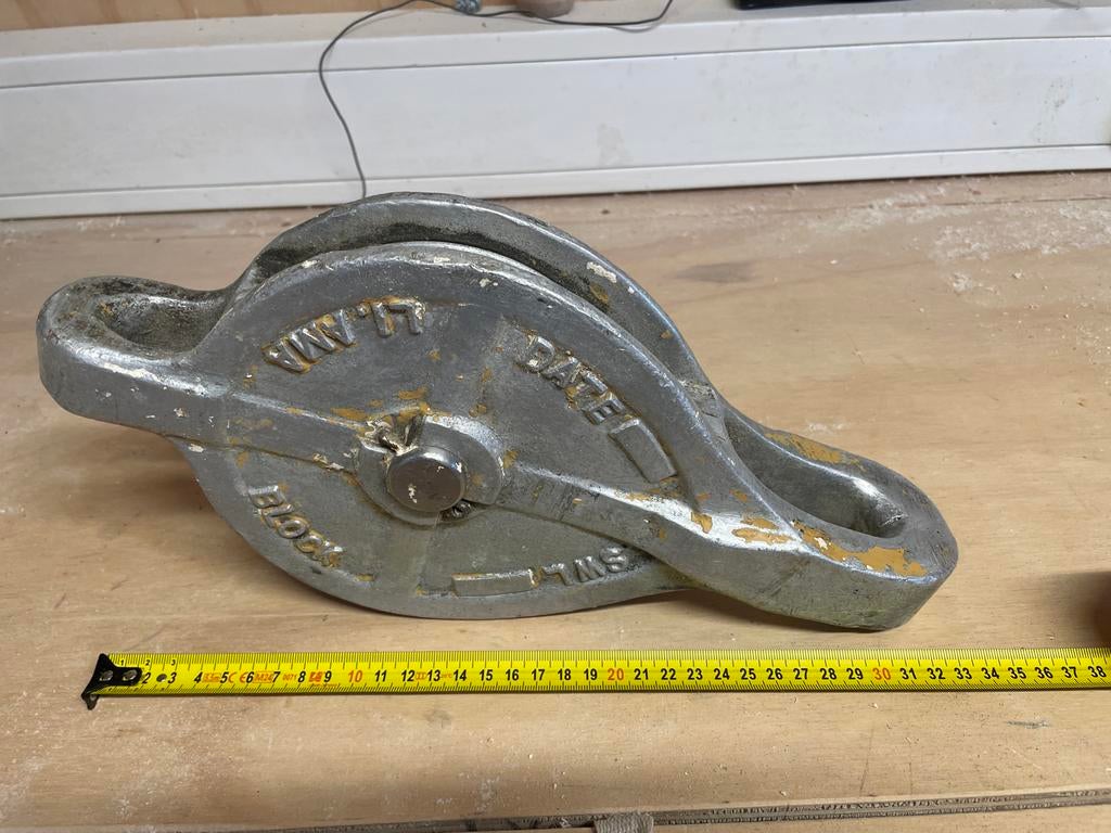 Robuuste Katrol., Ophalen, Gebruikt, Tuigage en Masten, Zeilboot of Motorboot
