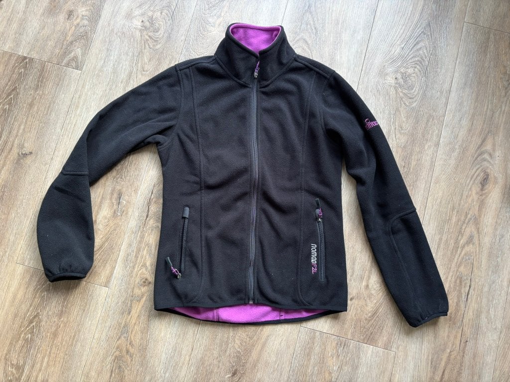 Nomad dames fleecevest - Zwart met paarse accenten, Zwart, Nomad, Ophalen of Verzenden, Zo goed als nieuw