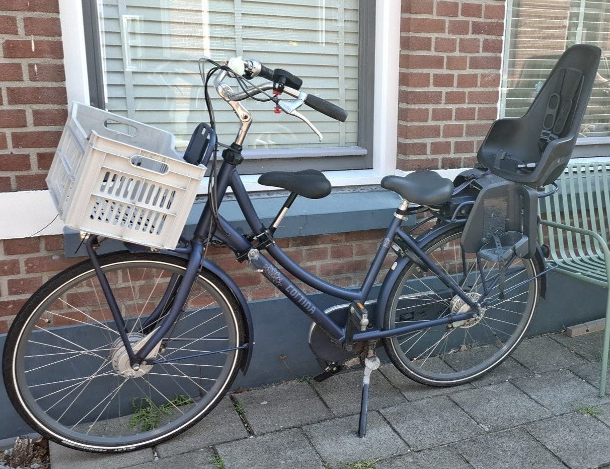 Cortina U4 Family - elektrische - blauw - 2 kinderzitjes, 2 zitjes, Gebruikt, Mandje, 50 tot 53 cm
