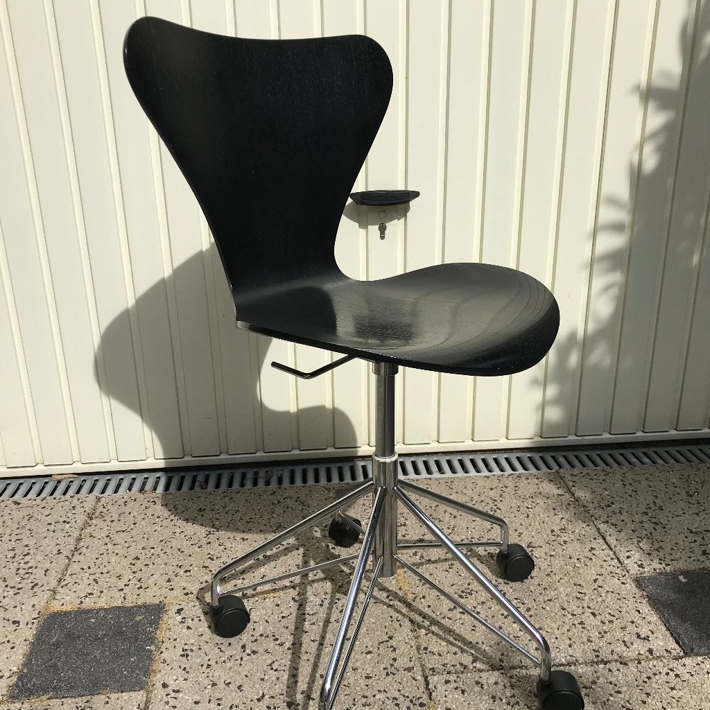 Fritz Hansen vlinder stoel 3117 bureaustoel zwart, Ophalen, Gebruikt, Zwart, Nvt