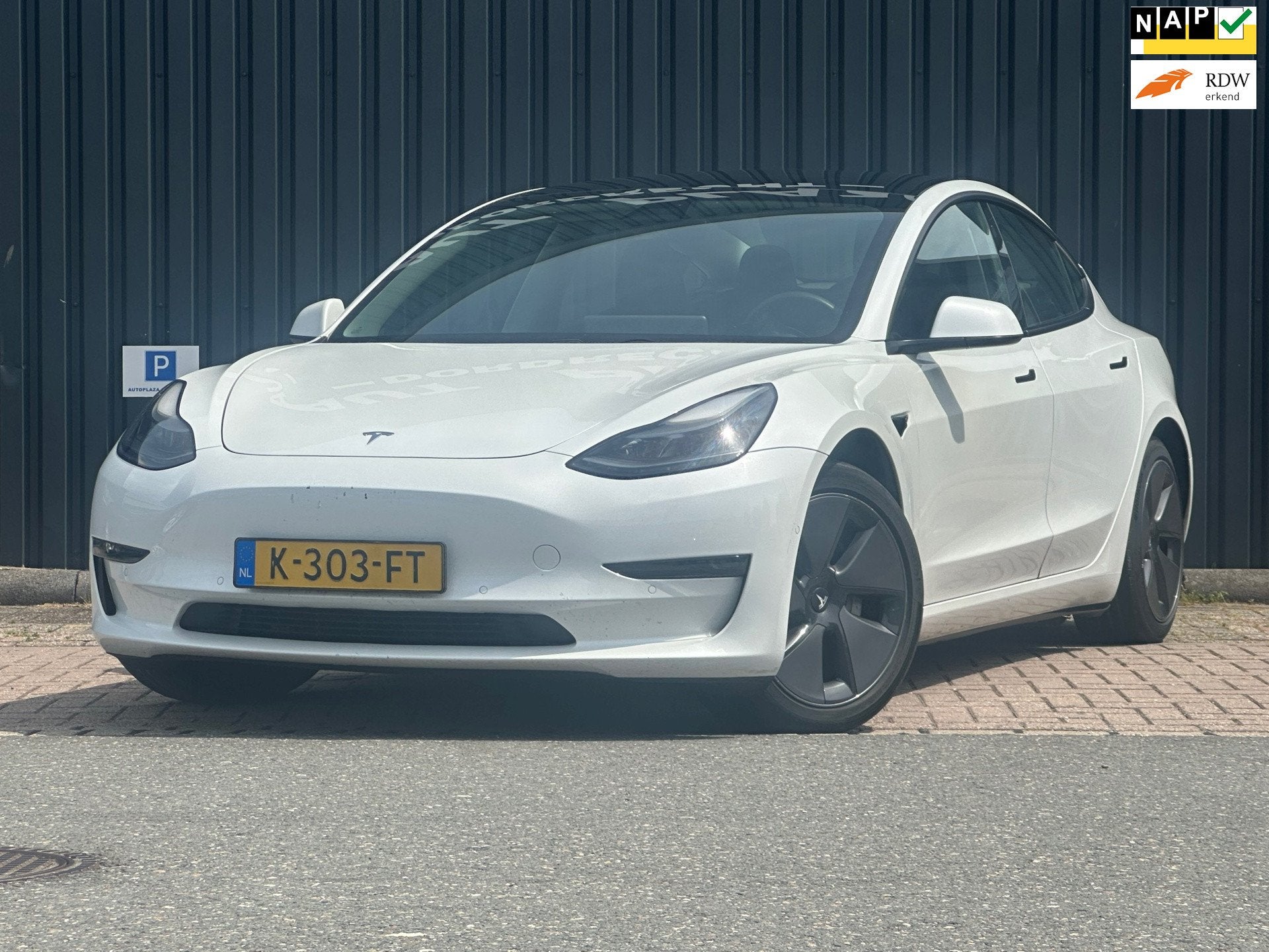 Tesla Model 3 Long Range AWD 75 kWh|SOH89%|FACELIFT |Trekhaa, Automaat, Gebruikt, 544 km, Wit