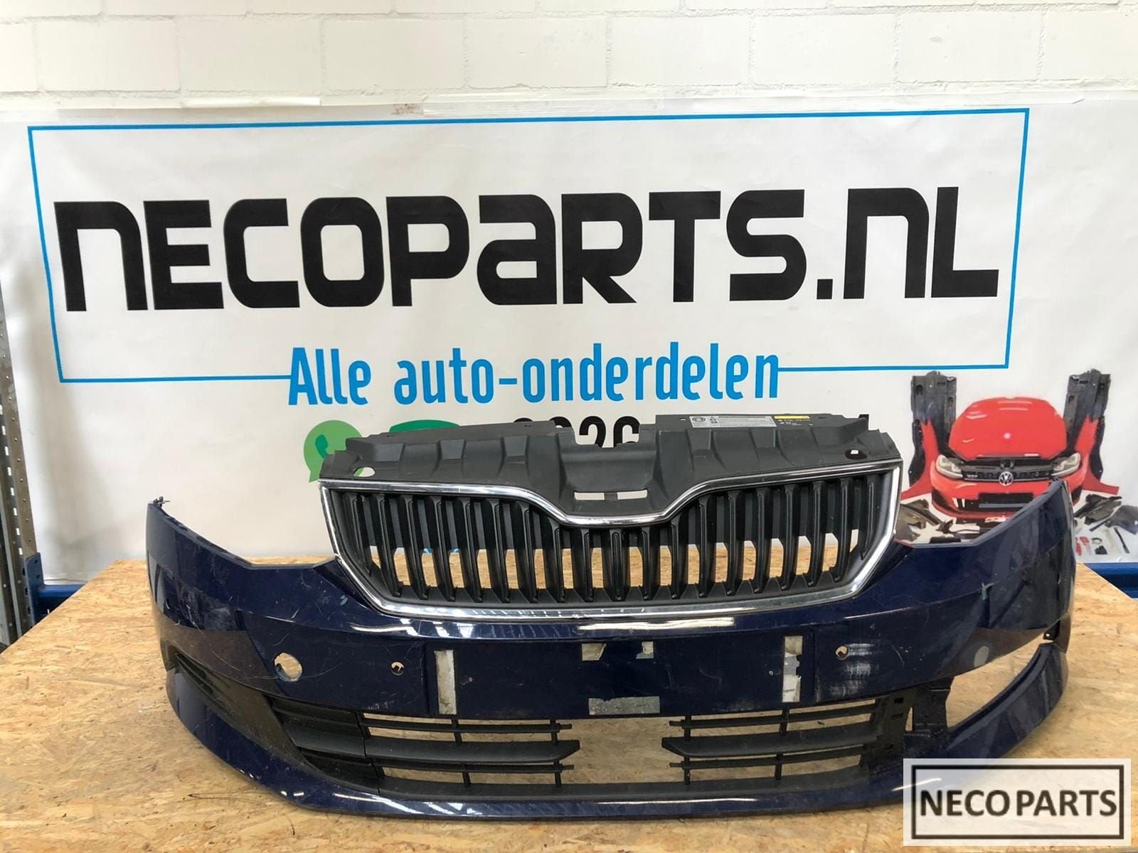 Skoda fabia 6V 6V0 2014-2019 voorbumper grill 6V0807221, Gebruikt, -, Voor, -