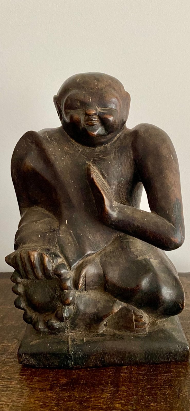 Balinees Houten Buddha/ Monnik Bali Balinese Indonesië, Ophalen of Verzenden