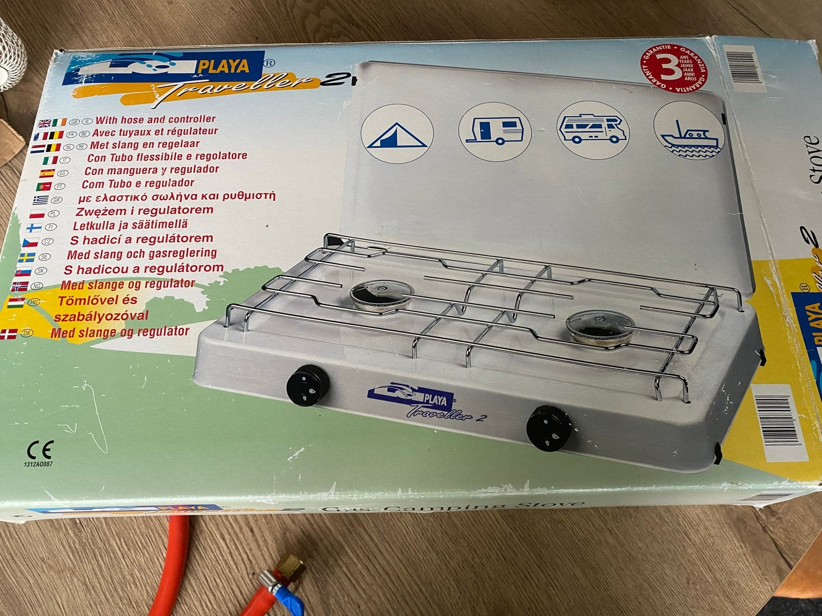 Playa Traveller 2 Camping Gasstel - Zo goed als nieuw, Caravans en Kamperen, Kampeeraccessoires, Ophalen of Verzenden, Zo goed als nieuw