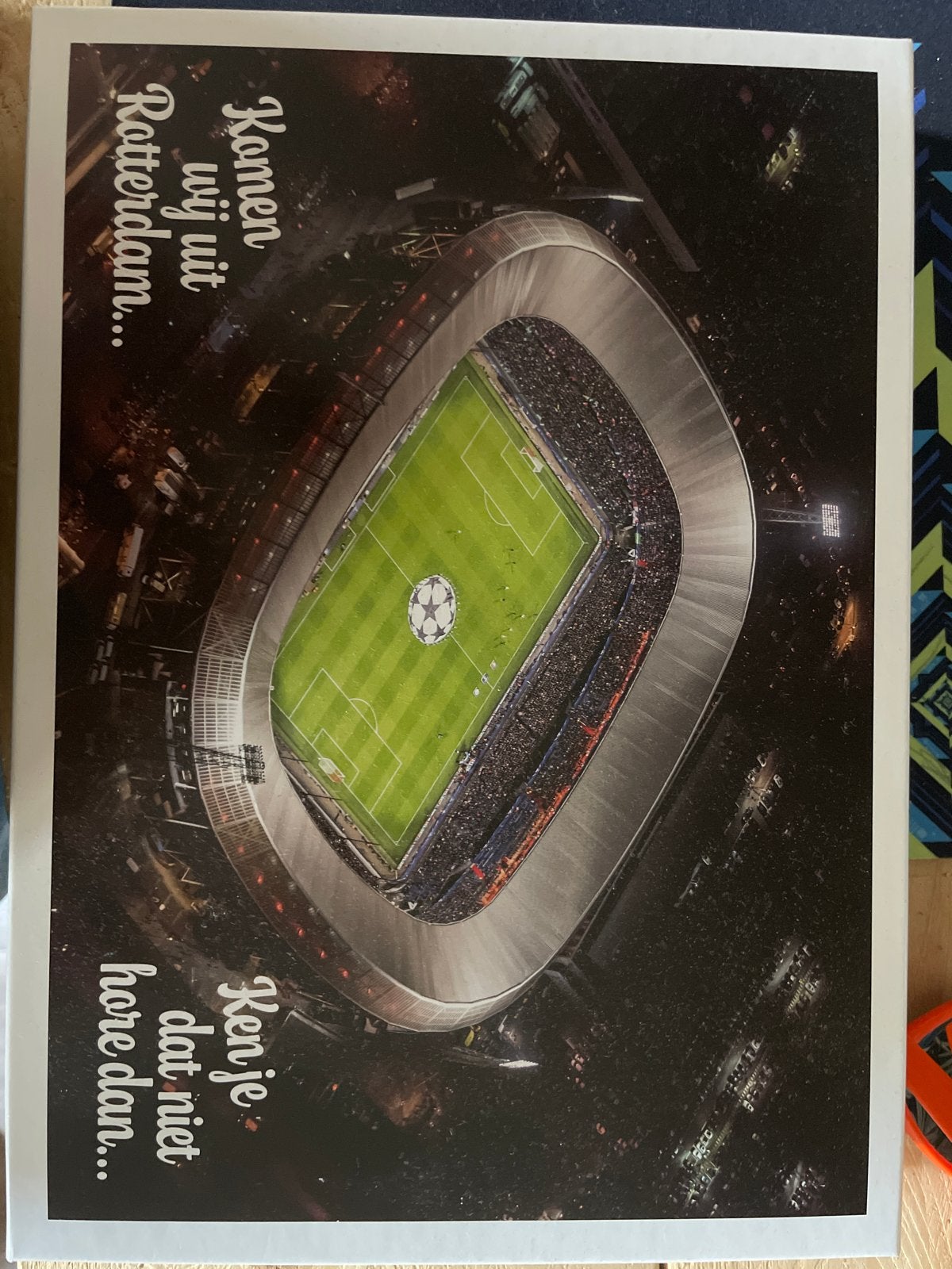 Feyenoord De Kuip Puzzel 1000 Stukjes - Gesorteerd, Ophalen, 500 t/m 1500 stukjes, Zo goed als nieuw, Legpuzzel