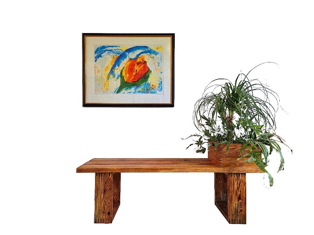 Prachtige vintage jaren 70 Ate van Apeldoorn slat bench, Ophalen, Gebruikt, Hout