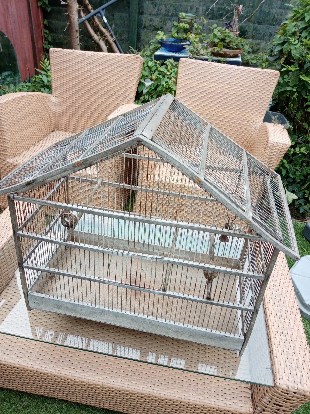 houten vogelkooi, Dieren en Toebehoren, Ophalen of Verzenden, Hout, Vogelkooi