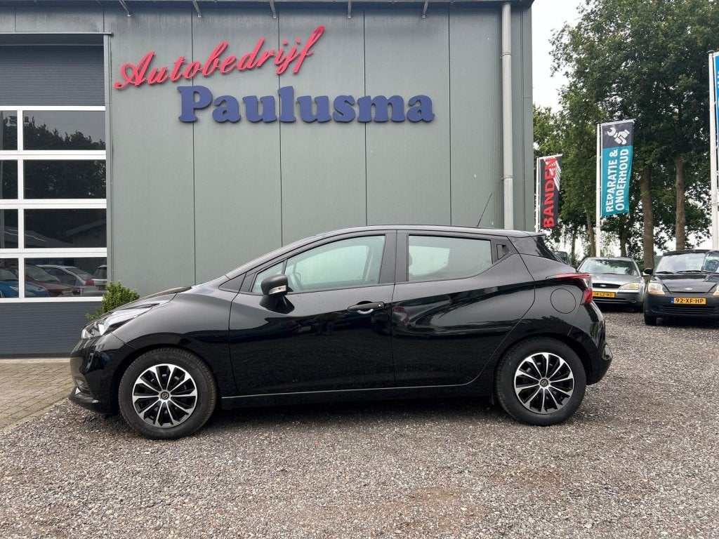 Nissan Micra 1.0 IG-T Visia AIRCO|Bluetooth|Elec-pakt, Auto's, Dealer onderhouden, Start-stop-systeem, Zwart, Origineel Nederlands
