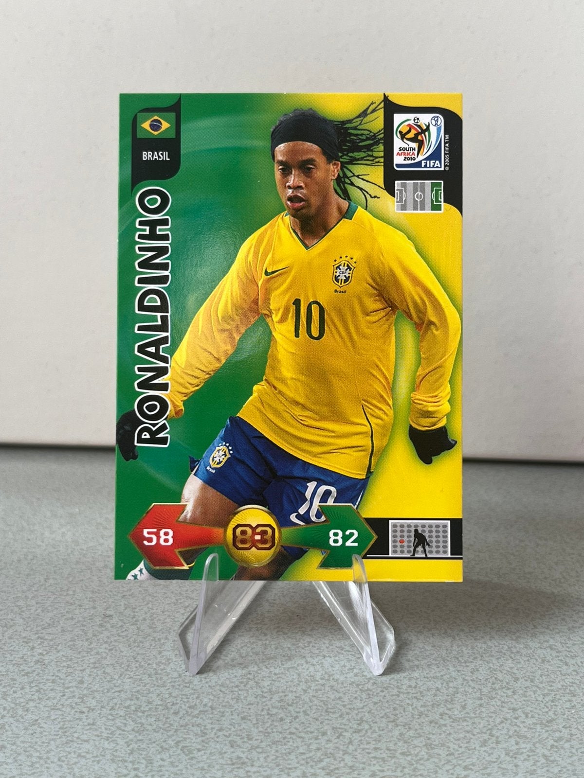 Ronaldinho Panini World Cup 2010 Adrenalyn XL, Ophalen of Verzenden, Gebruikt, Buitenlandse clubs, Poster, Plaatje of Sticker