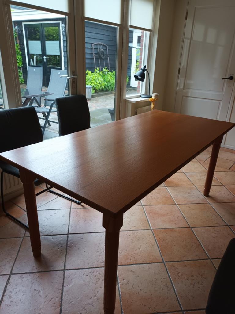 Mooie eettafel in nieuwstaat, geschikt voor 6 personen, Huis en Inrichting, Tafels | Eettafels, Ophalen, 50 tot 100 cm, Zo goed als nieuw