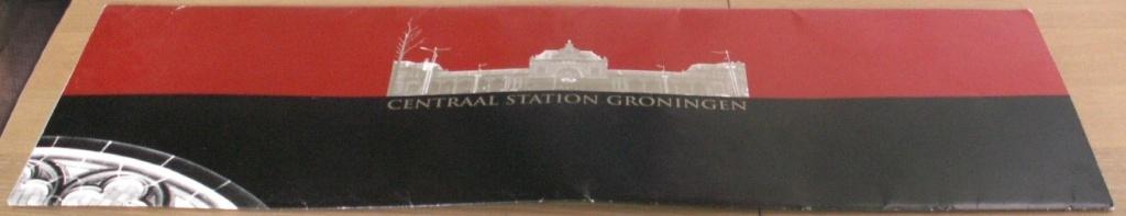 Bouwplaat centraal station Groningen oude situatie, Ophalen of Verzenden, Nieuw, Trein, Boek of Tijdschrift