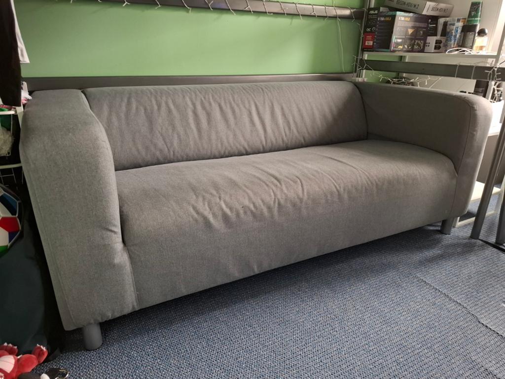 Ikea Klippan 2-zitsbank - Grijs, Huis en Inrichting, Ophalen, Modern, Compact, Gebruikt, 150 tot 200 cm