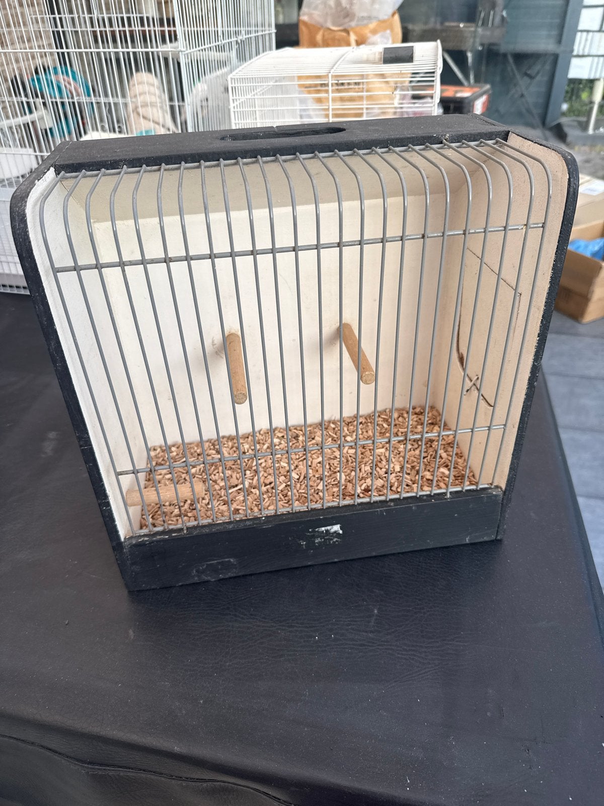 Vogelkooi klein, Dieren en Toebehoren, Ophalen, Metaal, Vogelkooi