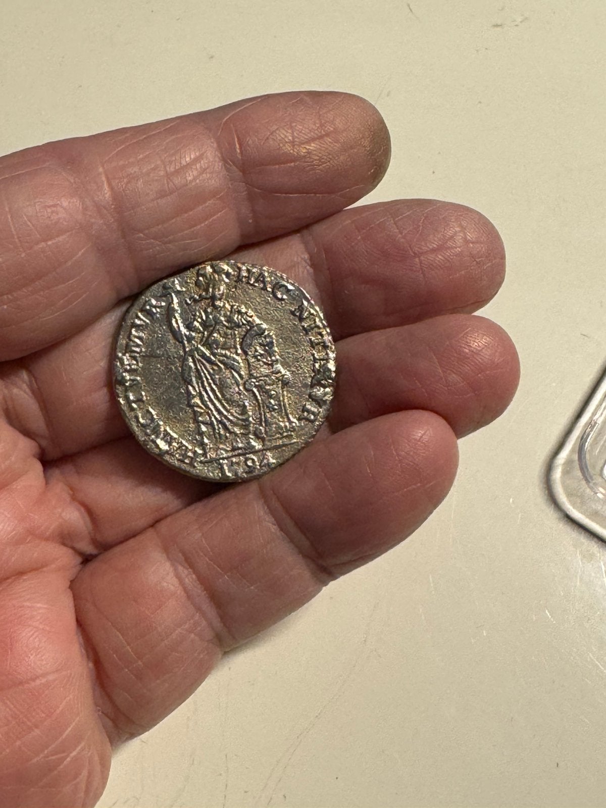 Imitatie kopie van tin West Friesland Gulden. 1794, Postzegels en Munten, Ophalen of Verzenden, Vóór koninkrijk, Overige waardes