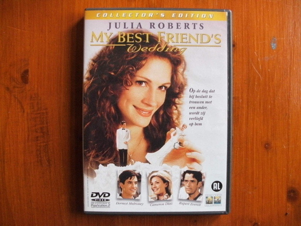 DVD: My Best Friends Wedding, met Julia Roberts., Engels, Alle leeftijden, Nederlands, Zo goed als nieuw