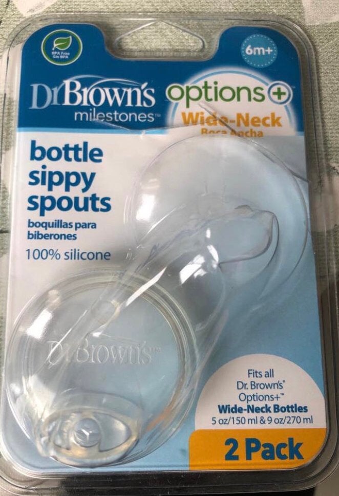 Dr. Brown’s wide neck speen 6+ mnd, Ophalen of Verzenden, Nieuw, Flessen- of potjesverwarmer