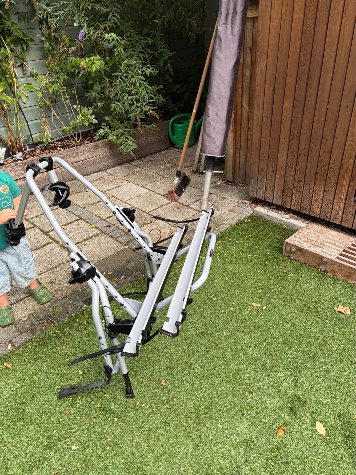 Thule ClipOn High 9105 fietsendrager voor 2 fietsen, Auto diversen, Fietsendragers, Ophalen, 2 fietsen, Gebruikt, Achterklepdrager