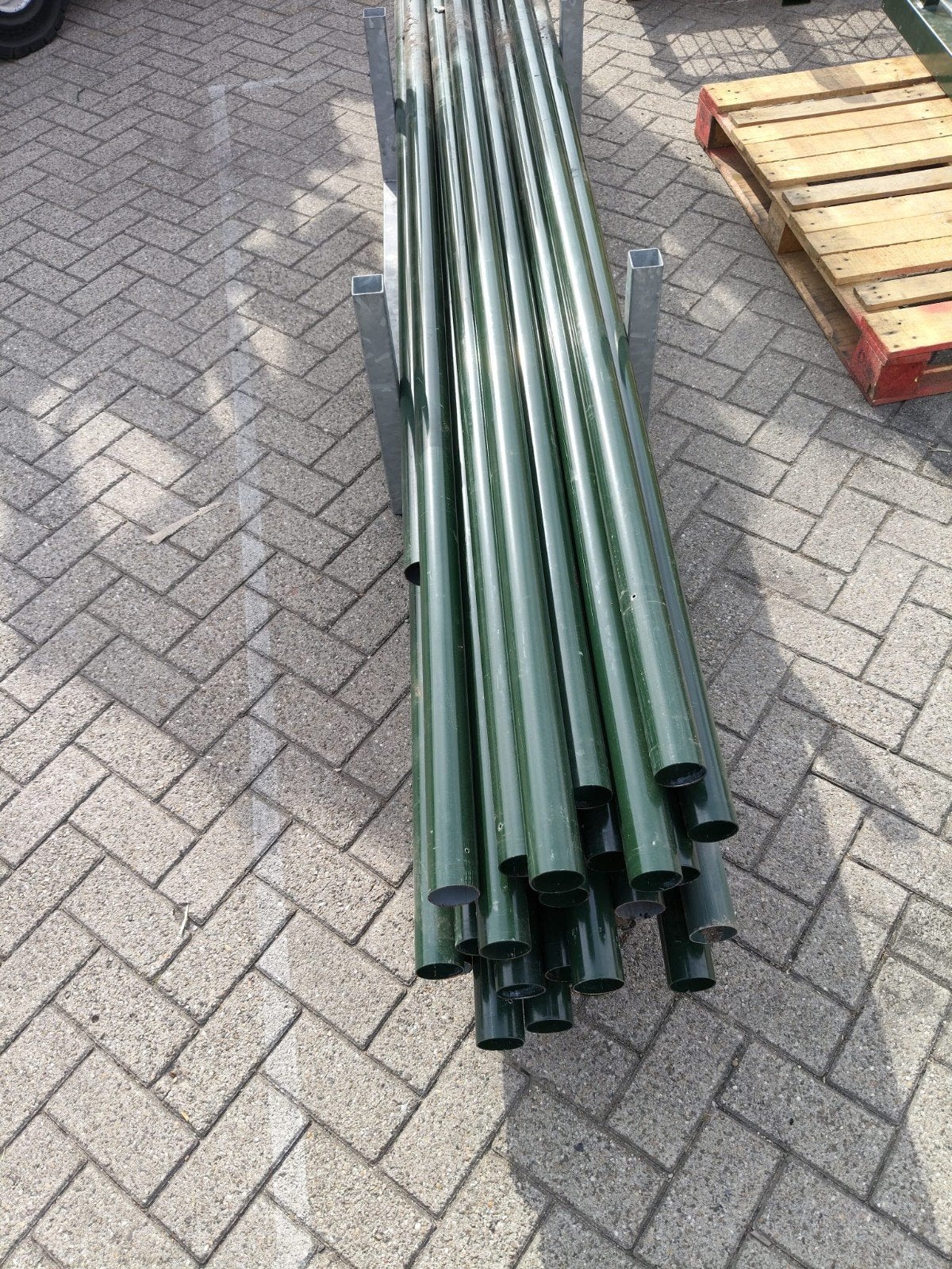 20 Stalen palen rond 60mm, groen, gebruikt en in goede staat, Ophalen, Gebruikt, 50 mm of meer, Balk