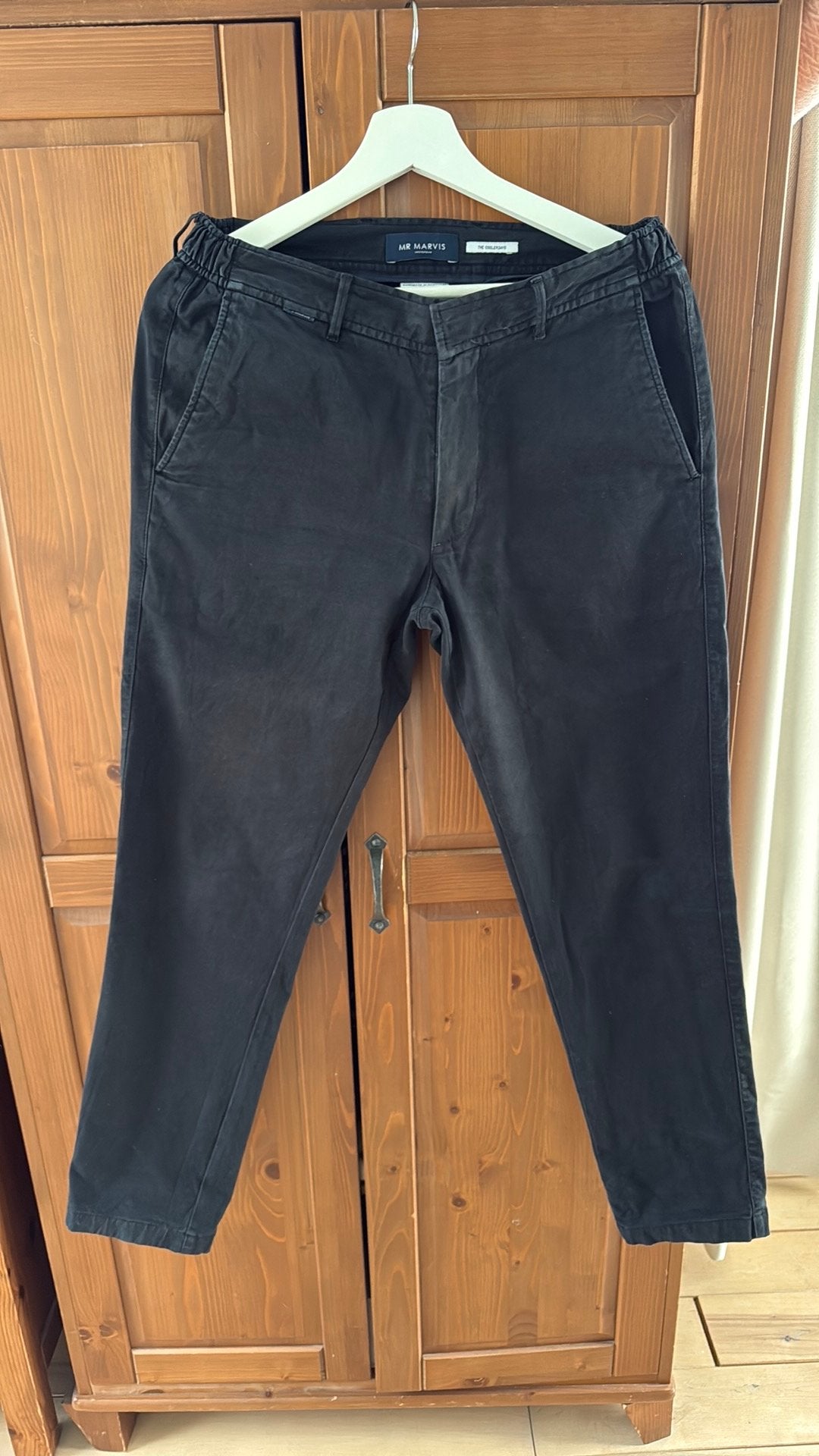 MR MARVIS  zwarte broek w32 L30, Ophalen of Verzenden, Zo goed als nieuw, Overige maten, Zwart