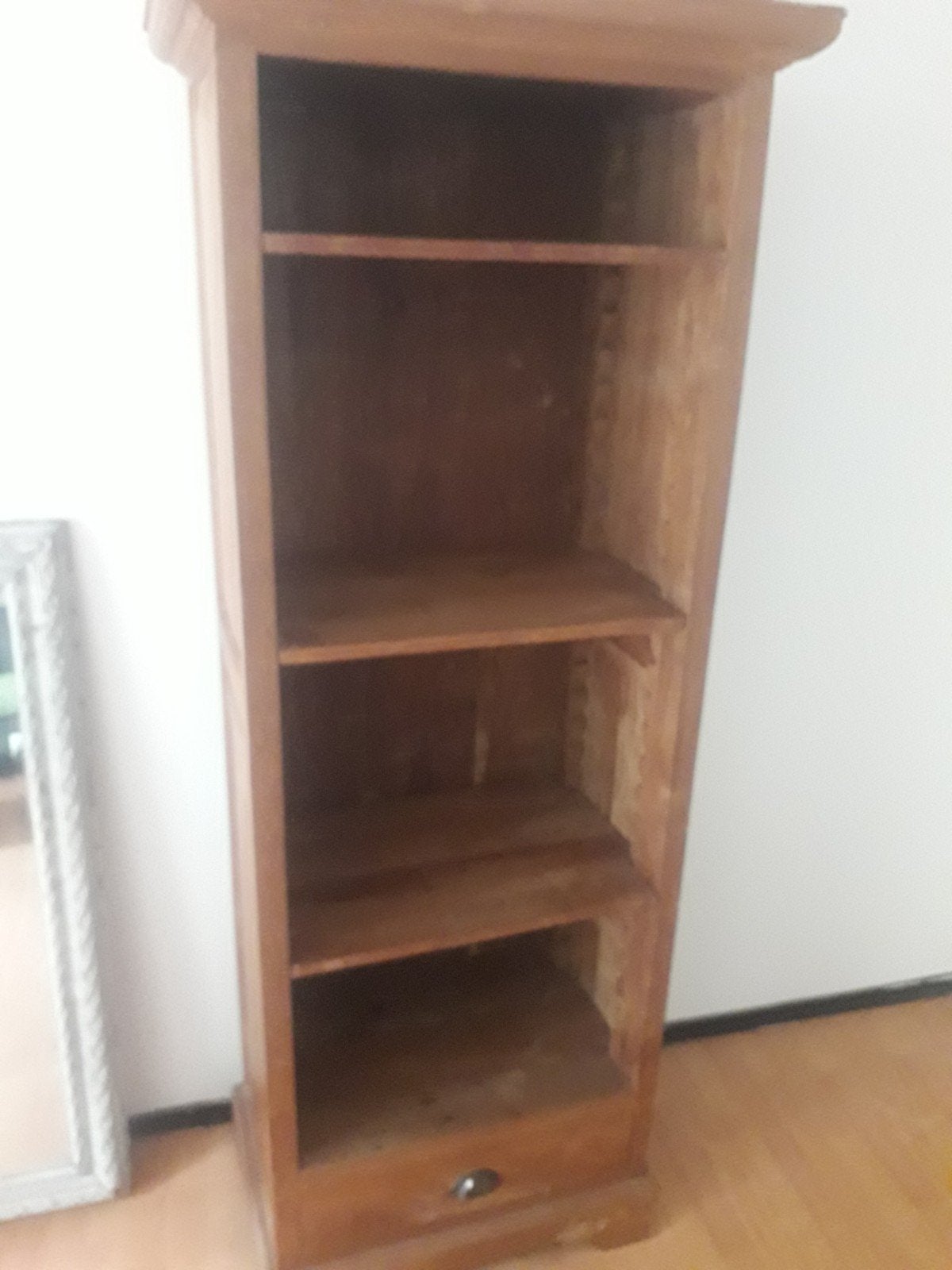 Houtboekenkast met lade goed staat, Ophalen of Verzenden, Zo goed als nieuw, 25 tot 50 cm, 50 tot 100 cm