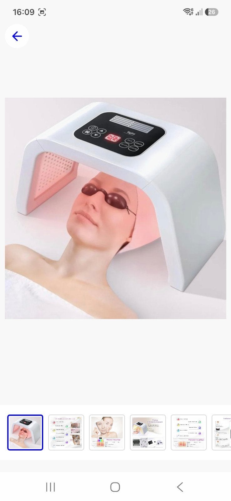 LED Lichttherapie Gezichtsmasker, Ophalen of Verzenden