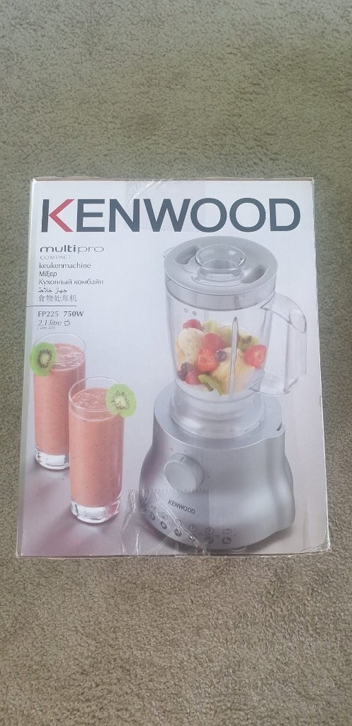 NIEUW Kenwood MultiPro FP225 Keukenmachine –750W –15 Functie, Witgoed en Apparatuur, 4 liter of meer, Ophalen of Verzenden, Nieuw