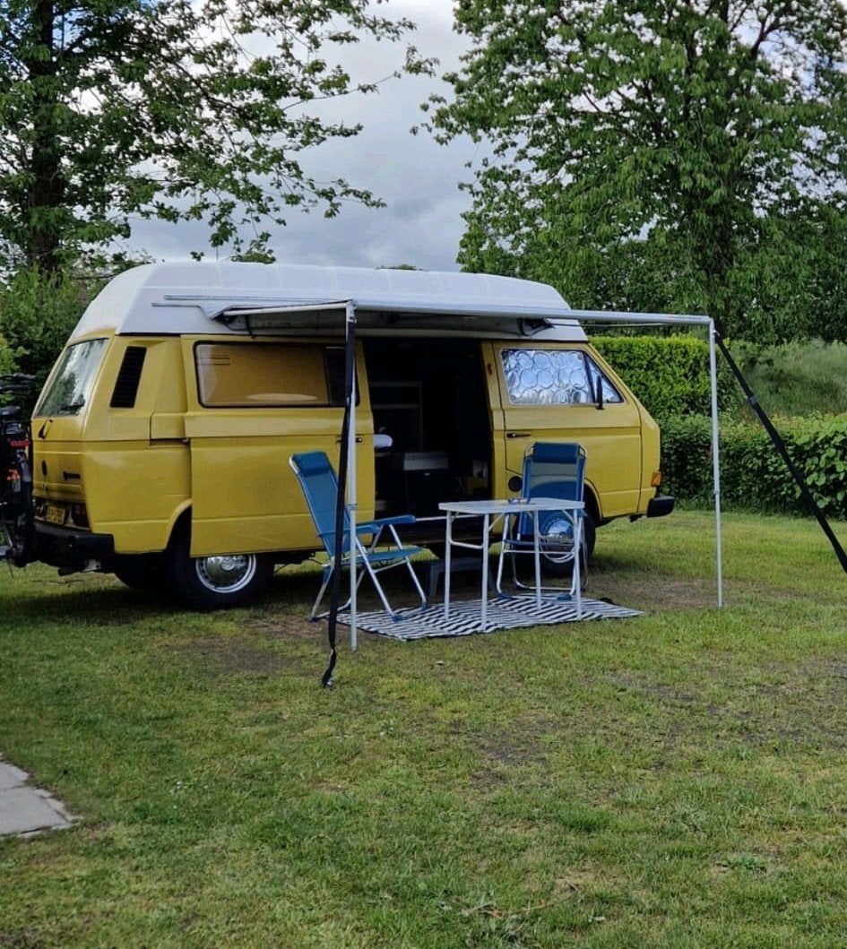 Volkswagen T3 highroof camper 1986 Diesel wegenbelastingvrij, Buscamper of Camperbus, Volkswagen, Tot en met 2, Particulier