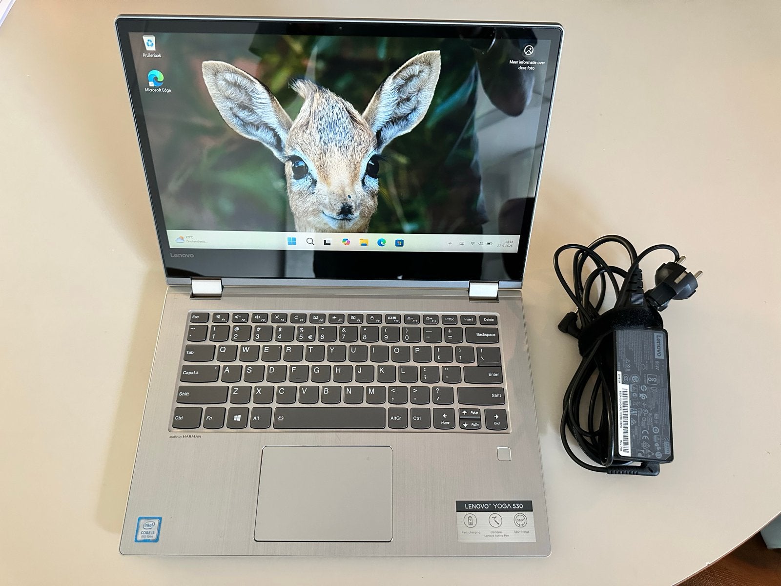 Lenovo YOGA 530 2-in-1 laptop/tablet i3 8e gen 4GB RAM 238GB, Gebruikt, Met touchscreen, Ophalen of Verzenden, SSD
