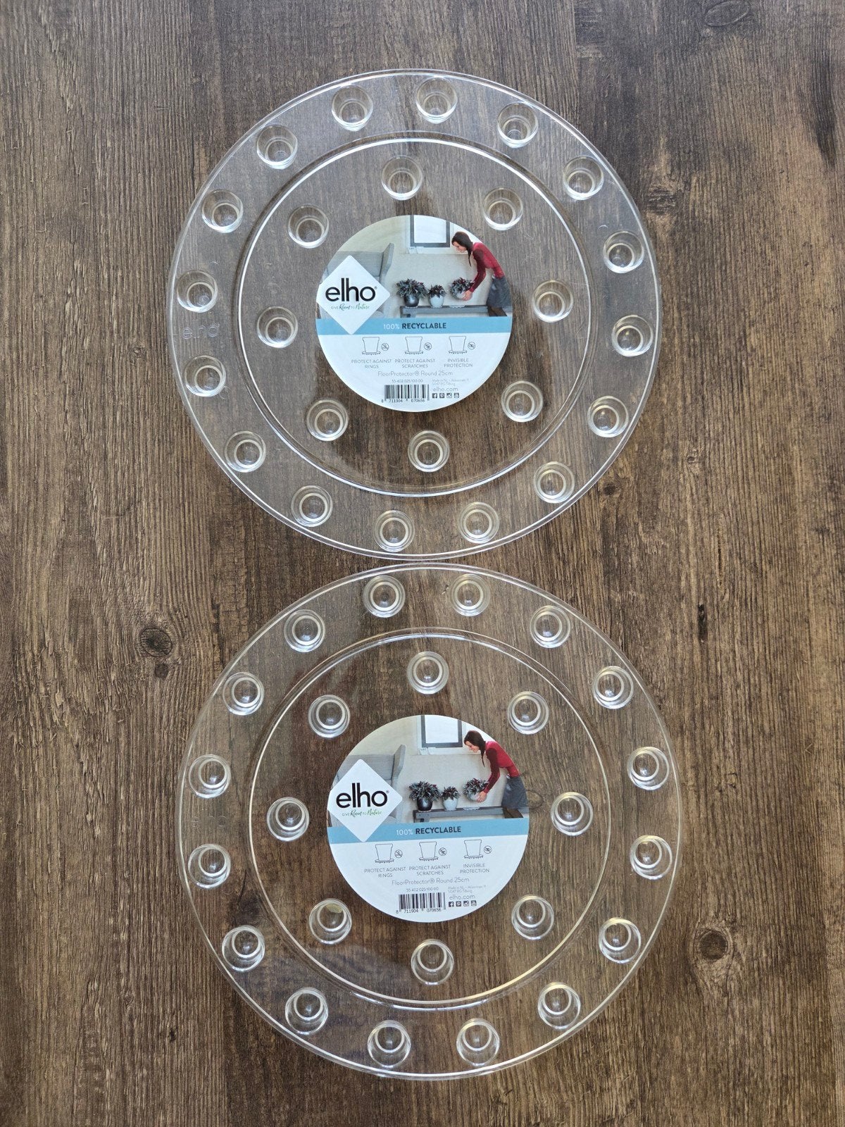 2X Elho floorprotector voor planten, Ophalen of Verzenden, Gebruikt