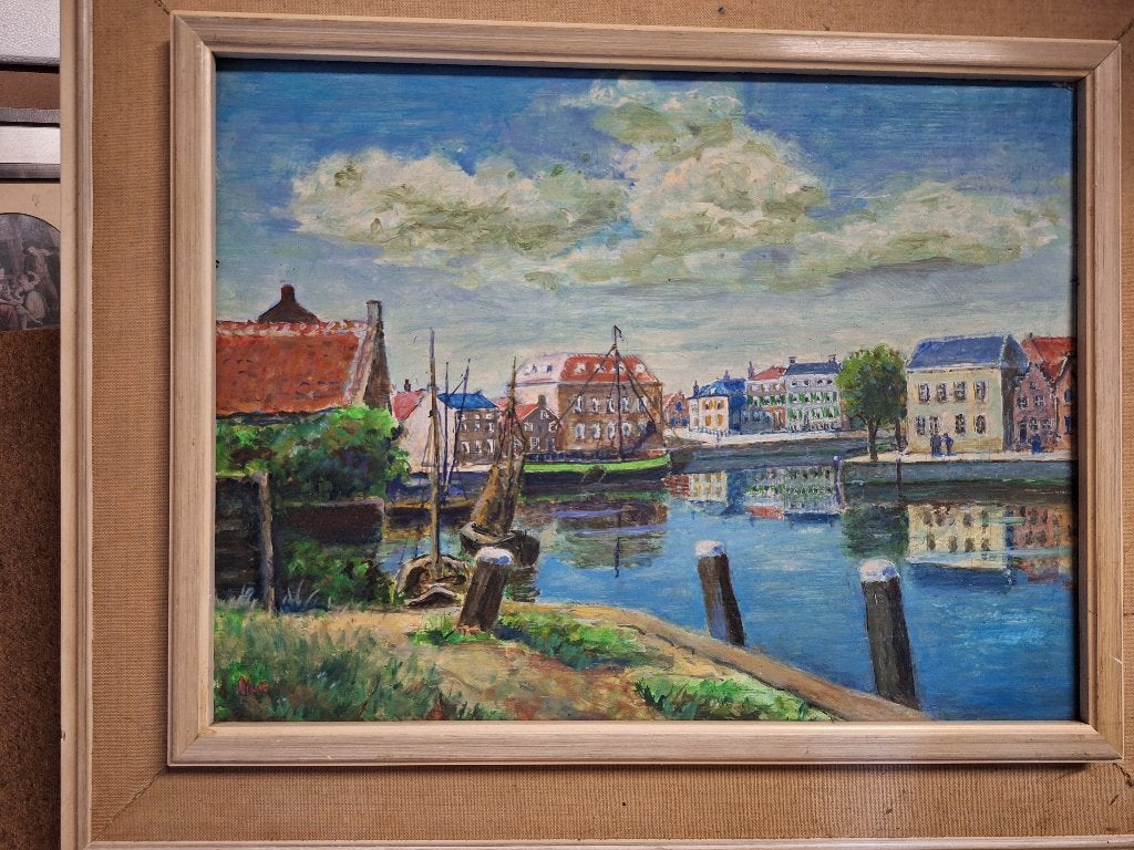 Schilderij, Ophalen of Verzenden, Oud hollands, Handgeschilderd, Olieverf