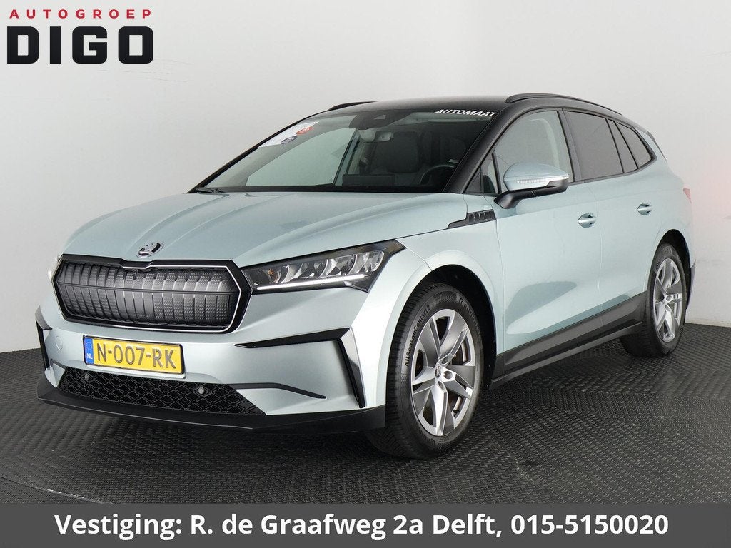 Skoda Enyaq iV 60 Two-Tone 400 km actieradius! | Navigatie |, Auto's, Skoda, Automaat, 397 km, Achterwielaandrijving, Gebruikt