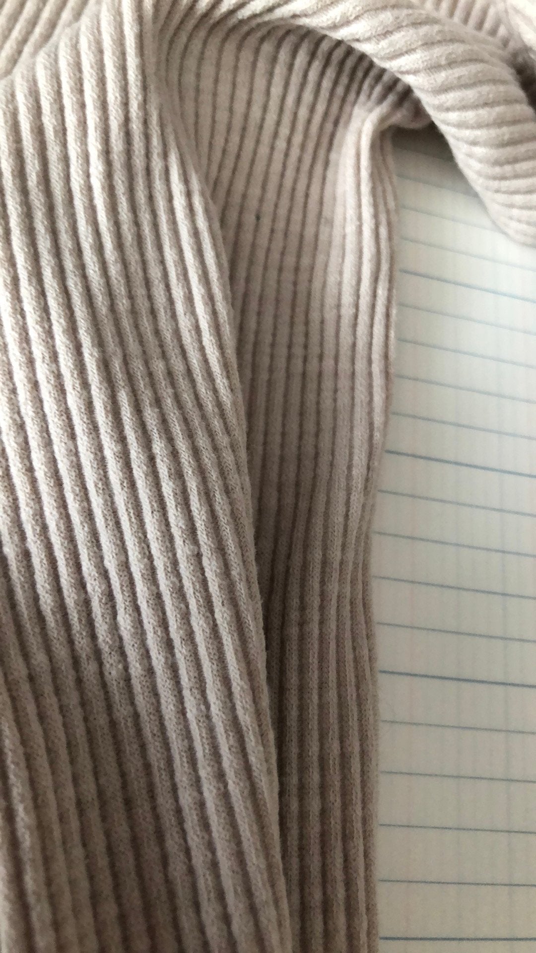 Beige geribbelde pully van Looxs Little 128, Ophalen of Verzenden, Zo goed als nieuw, Meisje, Shirt of Longsleeve
