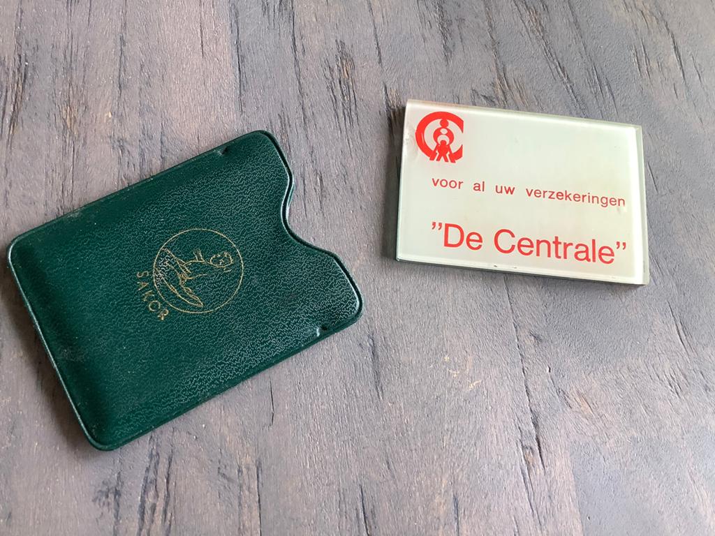 Oud reklame zakspiegeltje, Antiek en Kunst, Curiosa en Brocante, Ophalen of Verzenden