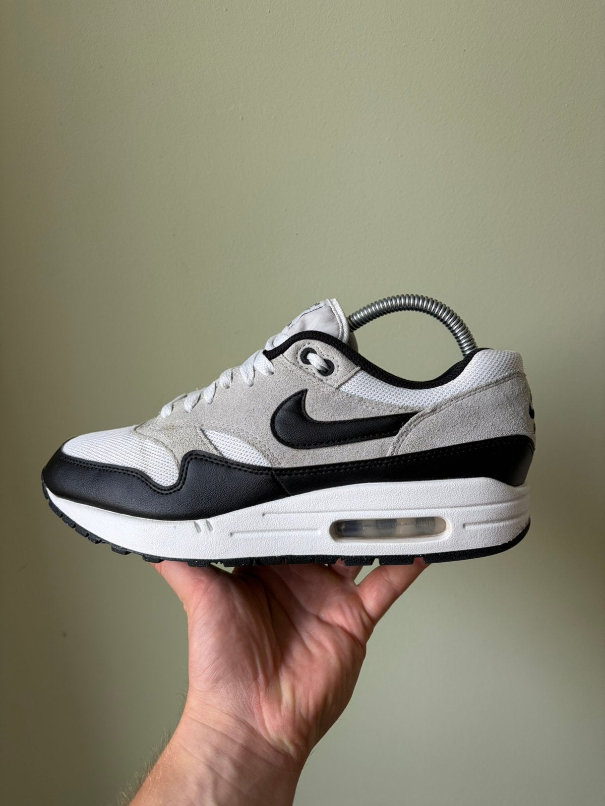 Nike Air Max 1 Black White / 43, Zwart, Ophalen of Verzenden, Sneakers of Gympen, Zo goed als nieuw