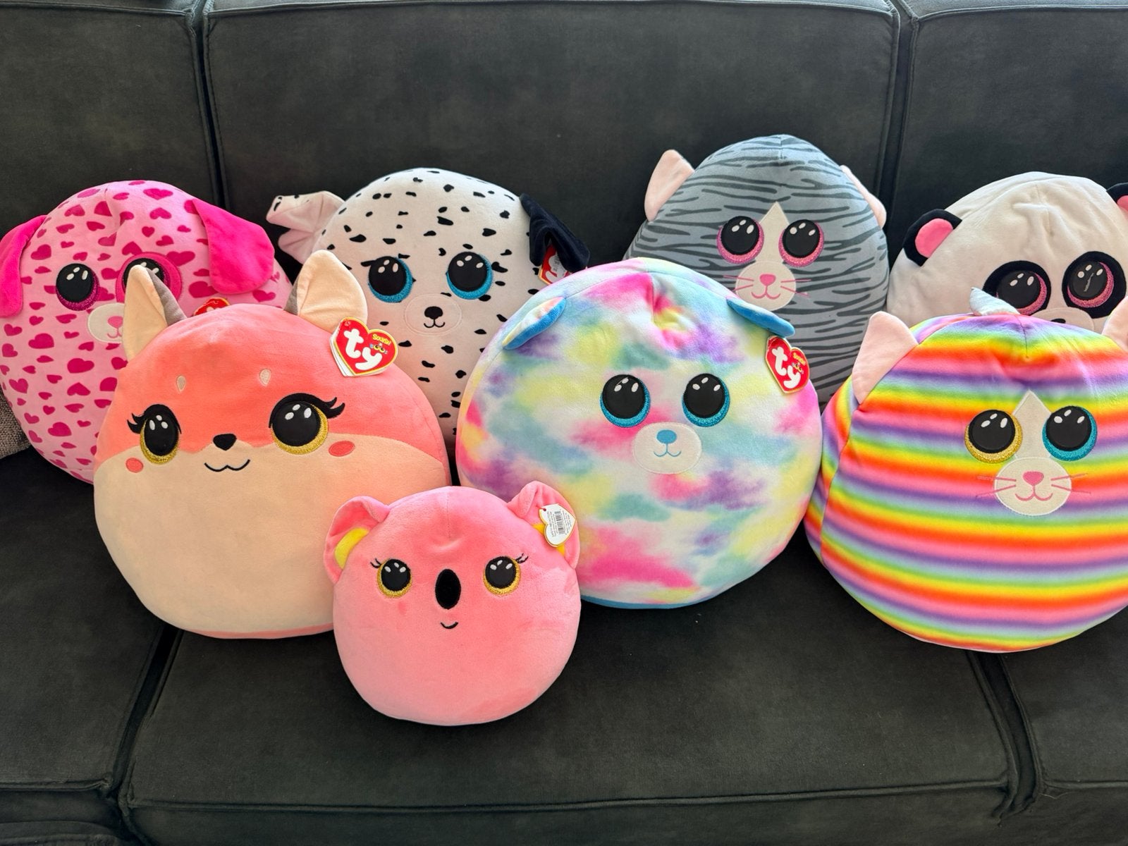 8x Ty Squishy Beanies knuffels – zo goed als nieuw!, Overige typen, Ophalen of Verzenden, Zo goed als nieuw, Middelgroot (20 tot 80 cm)