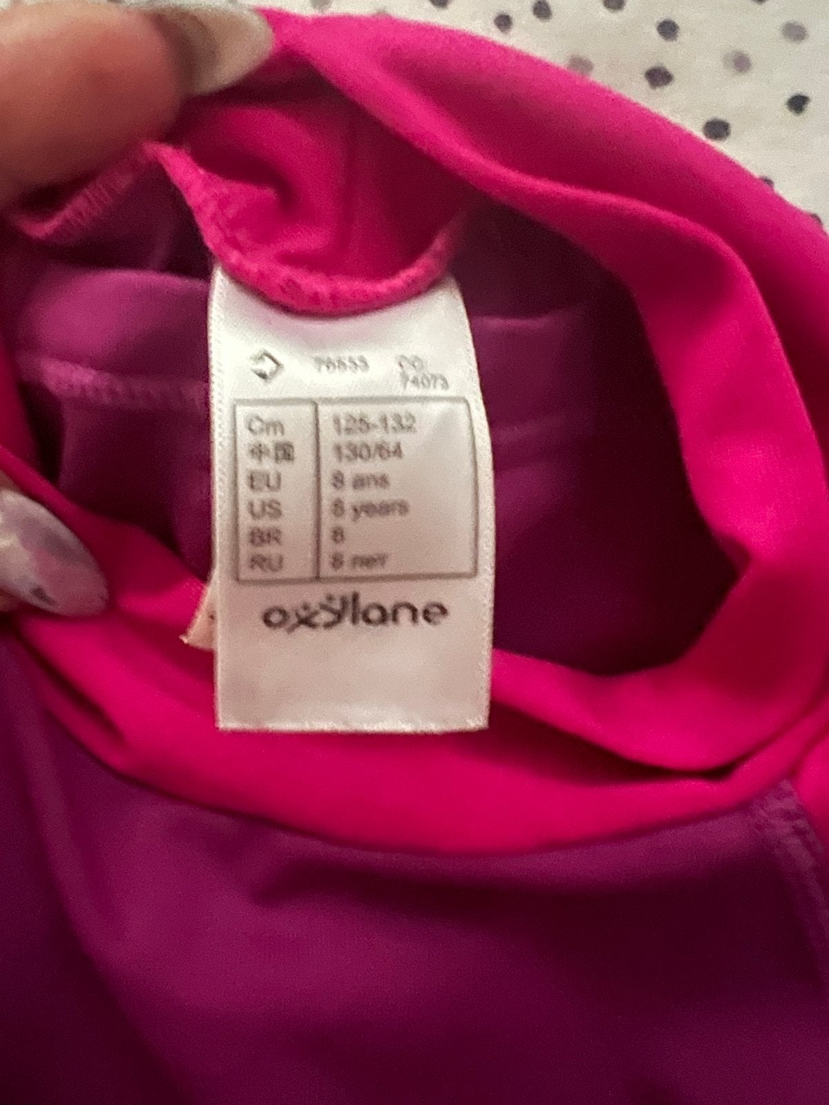 Oxylane UV-zwemshirt voor meisjes, maat 130/64, Ophalen of Verzenden, Zo goed als nieuw, Overig, Maat 134