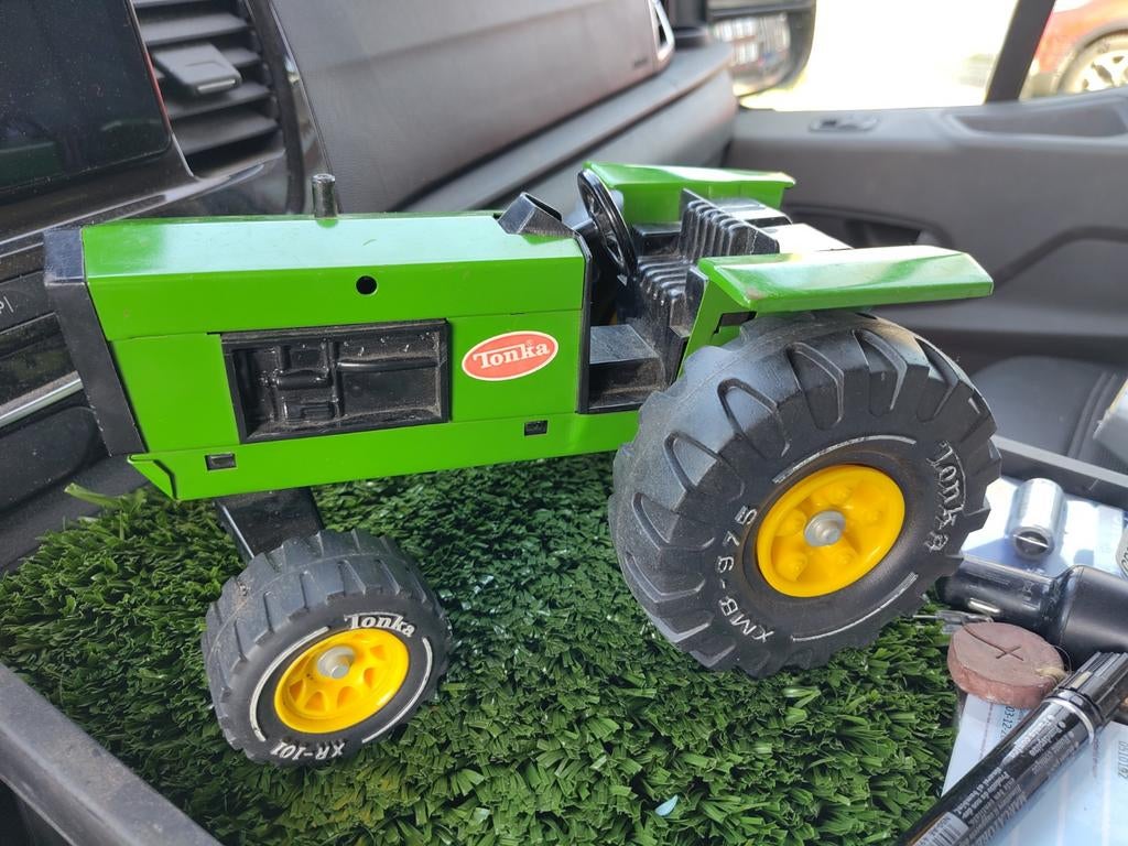 Vintage Tonka Tractor Groen - Speelgoed Tractor, Ophalen, Gebruikt