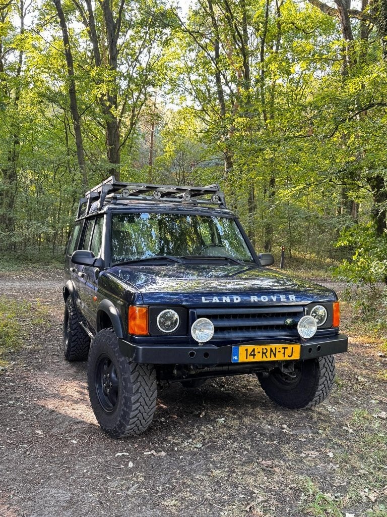 Land Rover Discovery 4.0 V8 Series II AUT 2001 Blauw, Auto's, Automaat, USB, 8 cilinders, Blauw
